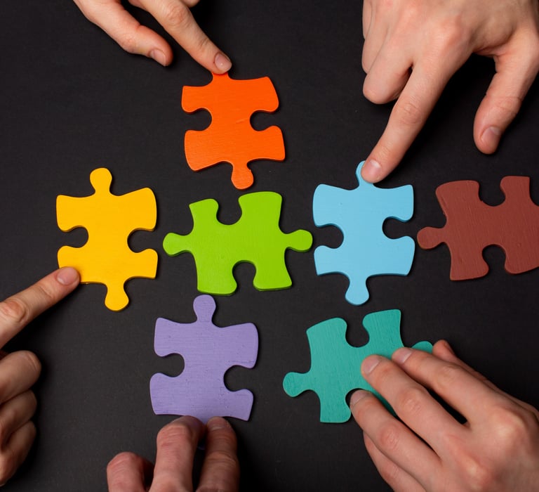 Teamwork is like a jigsaw puzzle