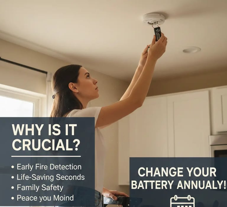 how do you change battery in smoke alarm changing battery