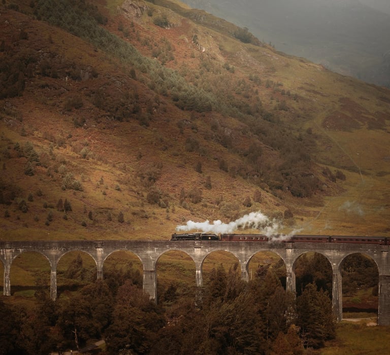 photo paysage viaduc train harry-potter