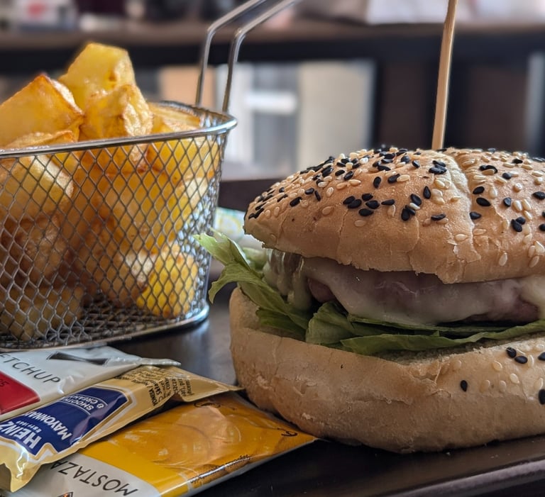 hamburguesa simple de bar el origen