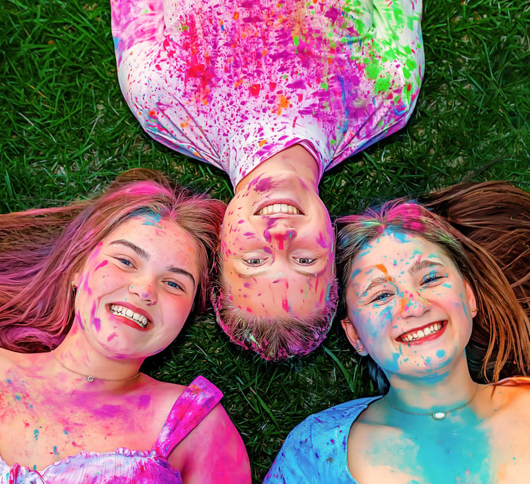 Senior rep team in Hershey PA. Paint powder senior pictures Lancaster PA by Hershey PA Senior Picture Photographer