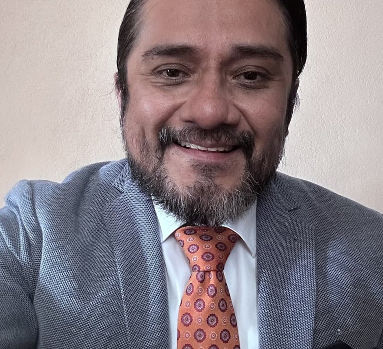 Professional psychologist smiling for a photo in formal attire