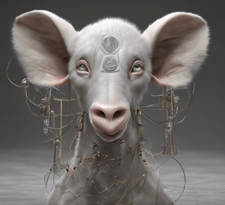 a close up of a person wearing a pair of earrings