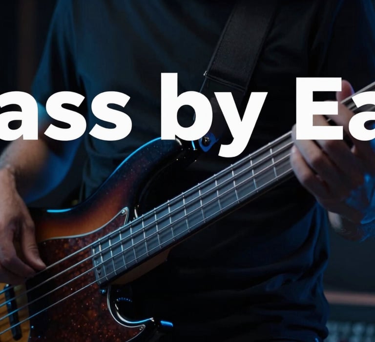 Man playing Fender Jazz bass during Bass by Ear lesson