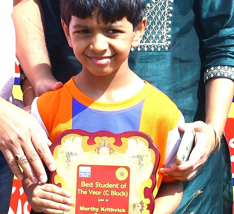 Student Of The Year 2022 Academics Winner Murthy-Krithvick-Reddy Hellokids Kondapur Hyderabad