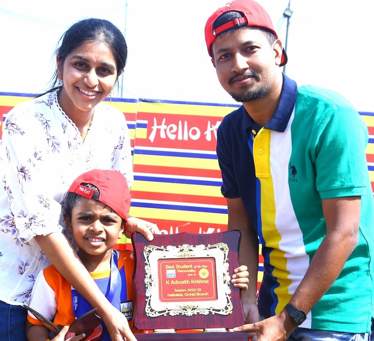 Student Of The Year 2022 Personality K-Advaith-Krishna Hellokids Kondapur Hyderabad