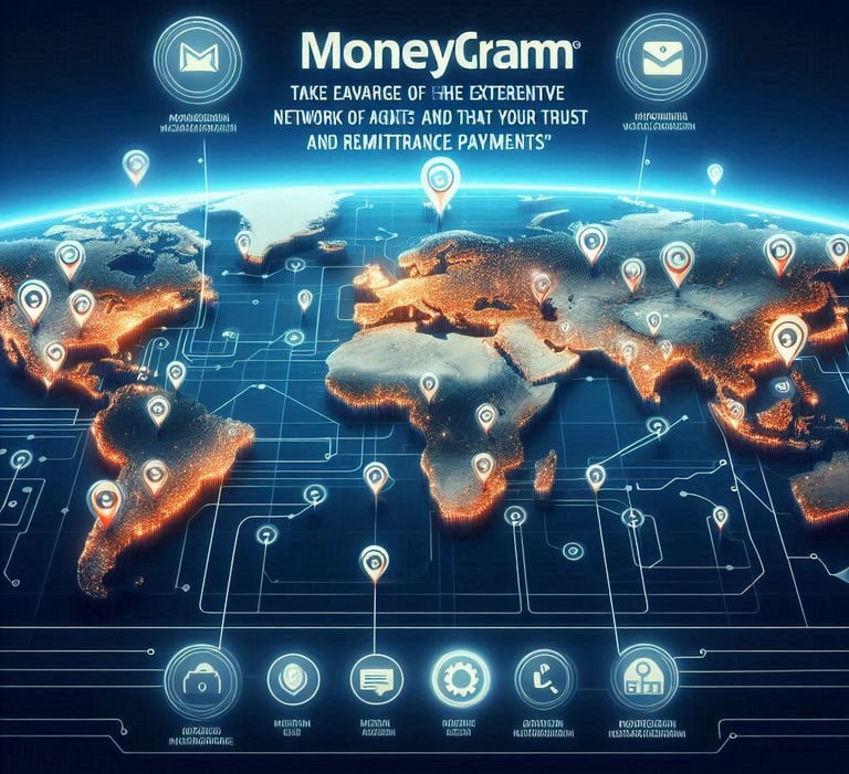 Amplia red de agentes de MoneyGram en diferentes ubicaciones alrededor del mundo