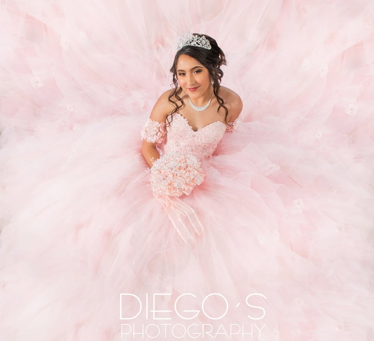 Atlanta quinceaneras mis quince, princesa. quinceanera con vestido rosa