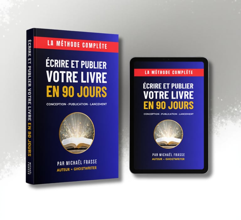 mockup livre formation écrire votre livre en 90 jours