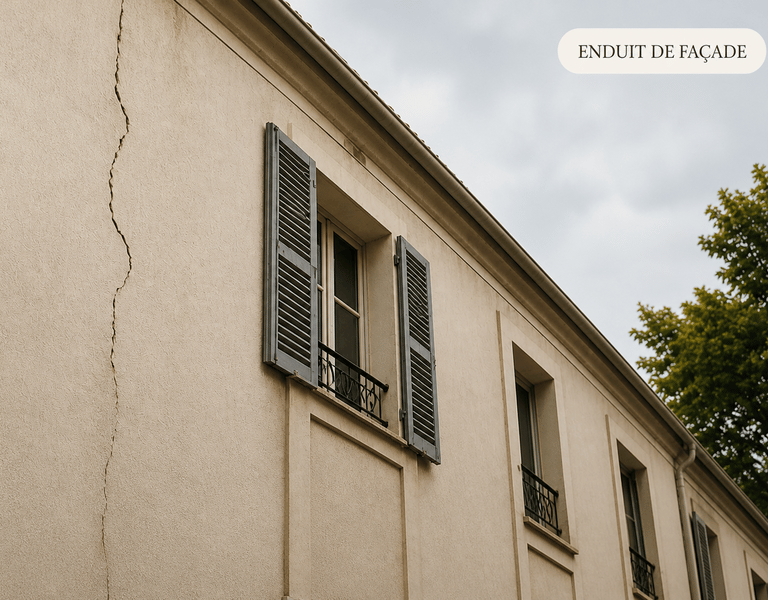 Enduit de façade fissuré : diagnostic et solutions