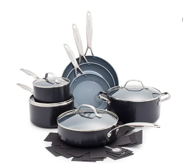 GreenPan Valencia Pro 11-piece ceramic cookware set