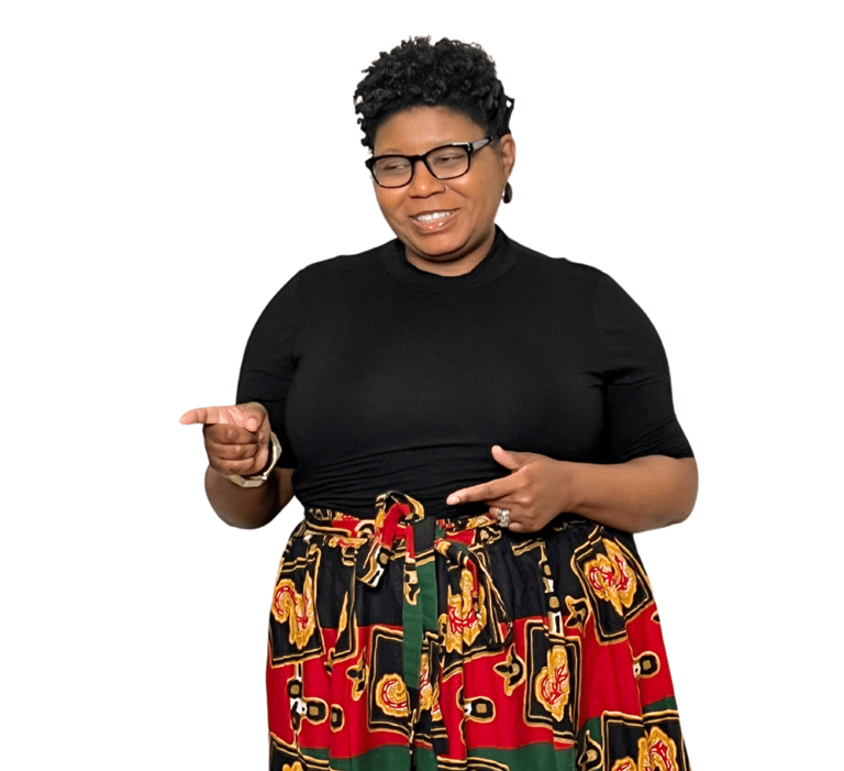 Tameka Chapman speaking to an audience on the importance of having a healthy mental health