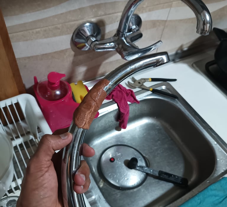 fuga de água