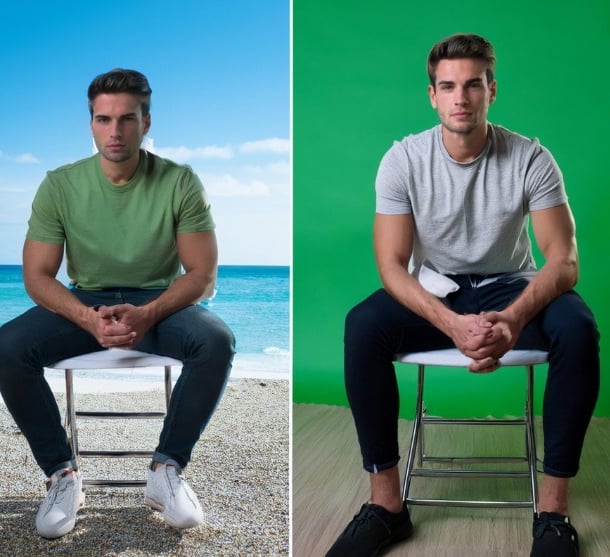 green screen for corporate video production