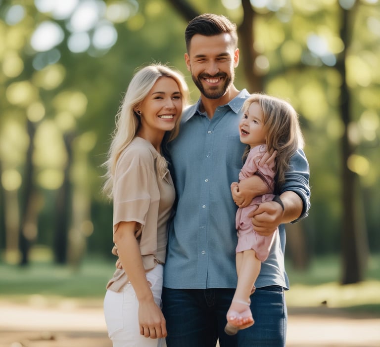a man and woman sitting on a couch