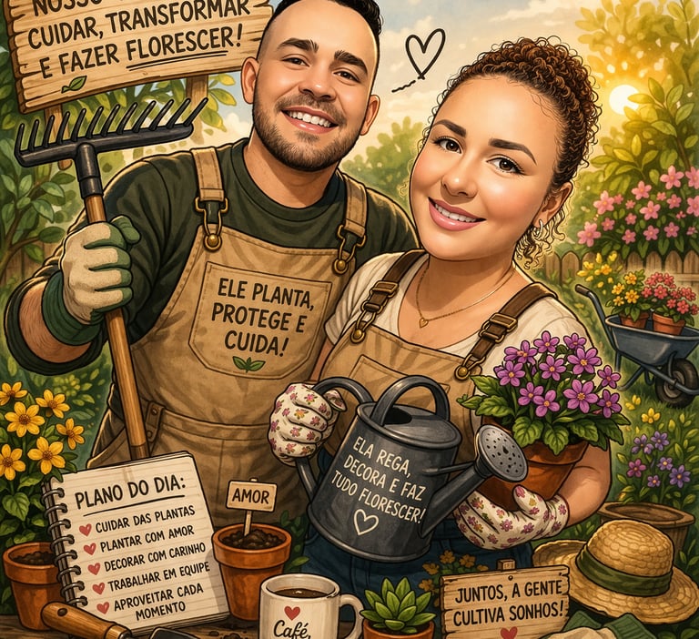 Paisagismo com Wagner e Ellen