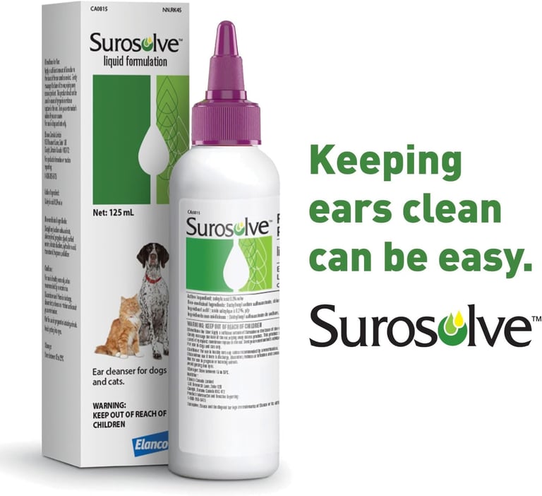 Ear Cleaner for Dogs & Cats, 125 mL
