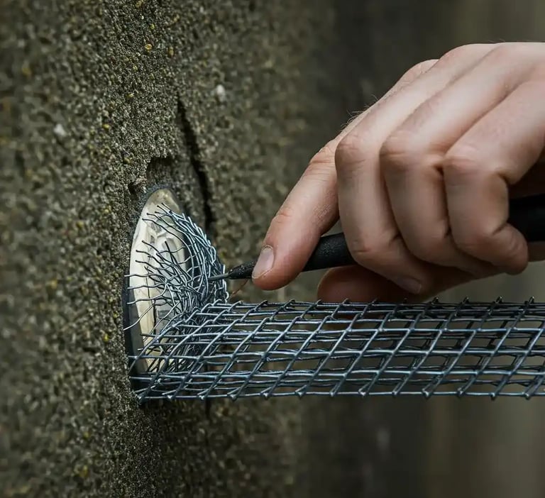 Expert rodent proofing property with steel mesh
