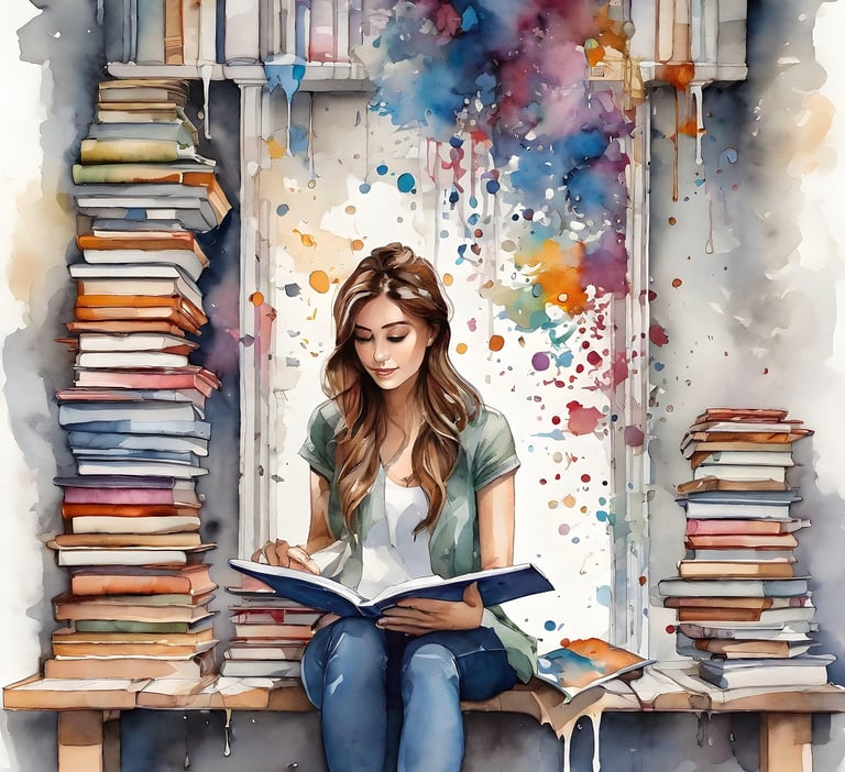 Mujer leyendo Lectura Fácil en la Comunitat Valenciana