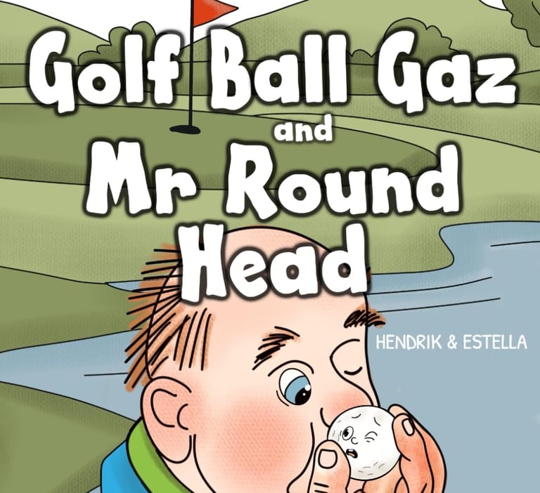 golf ball Gaz and Mr round head