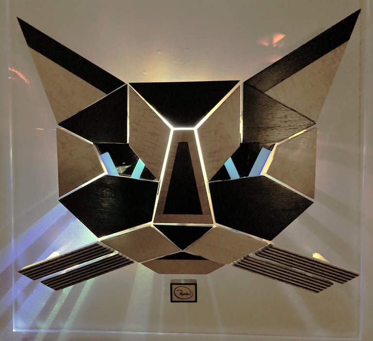 GEO  wall night-light pic-richWOODart.com-24"x24"-18 lbs.  