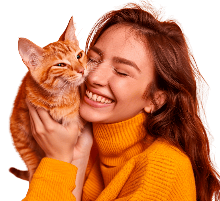 Cliente feliz da Veterinária Professor Adalbyr em Mangaratiba com seu pet