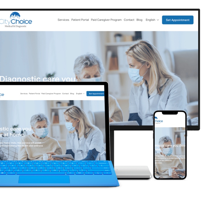 citychoice medical web mockup