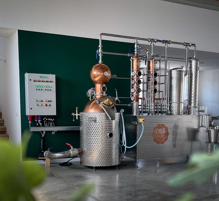 a large metal potted with a copper potted in a room