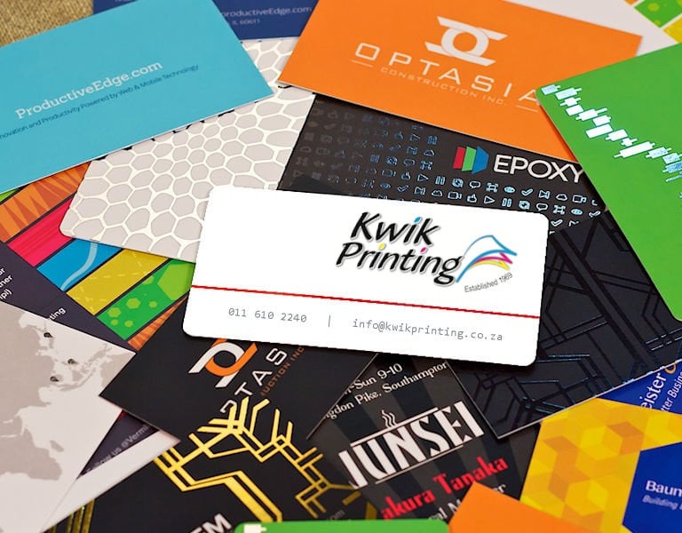 a business card with a business card holder