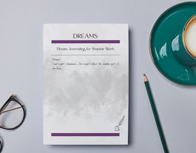 printable shadow work journal PDF pages for inner work