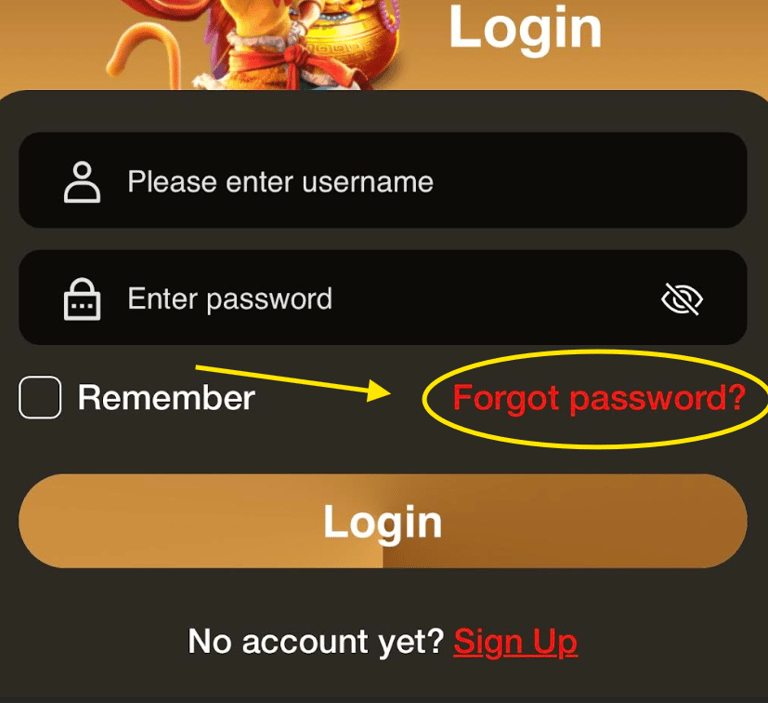 forgot password guide sample for superyummy888