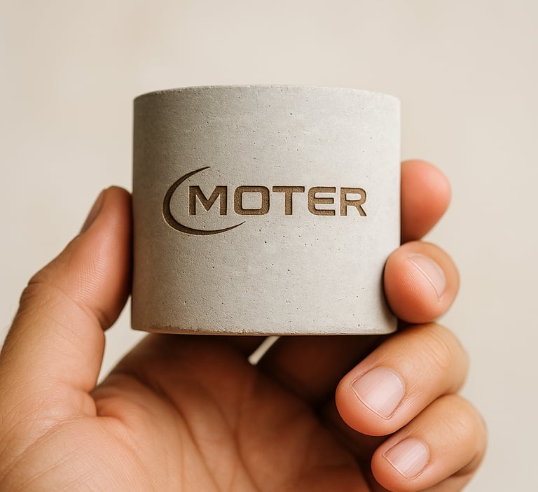 gravure laser béton ciment