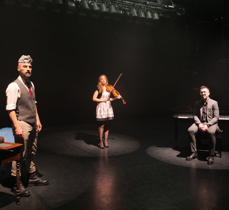 concert littéraire théâtre violon piano