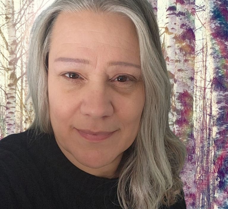 Headshot of Melanie West, owner and designer of Mel's Goods.