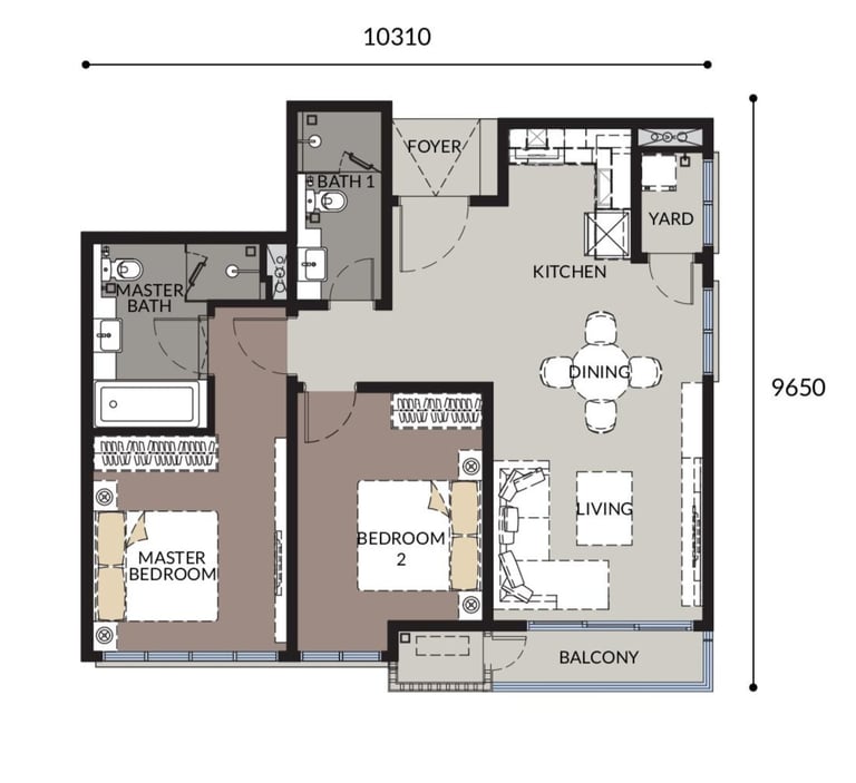 Talisa Bangsar Hill Park Layout Plan Type 2B