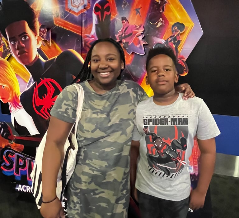 Dash and I at Spider-Verse 