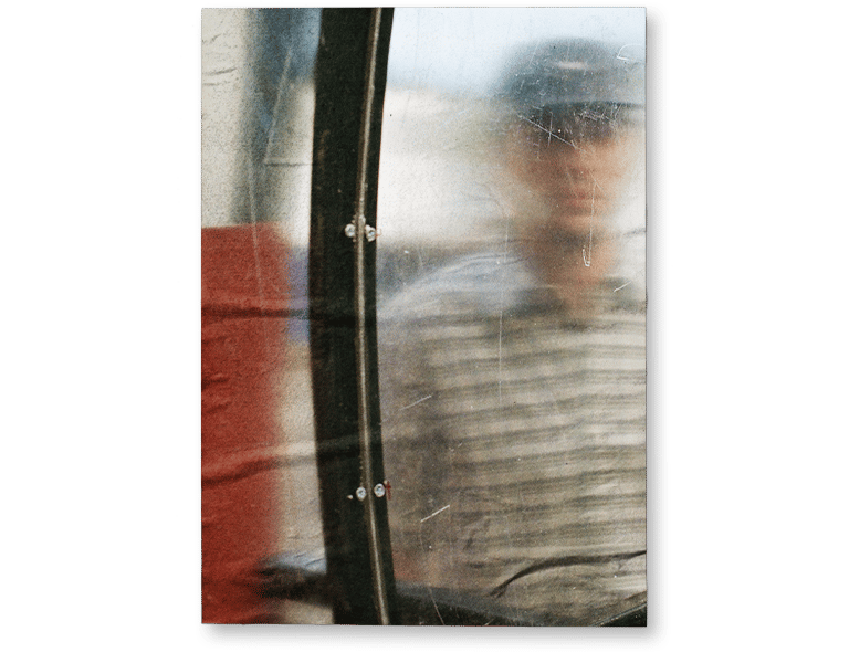 Abstract portrait of artist Roberto Cuellar for the "Leave your mark" project