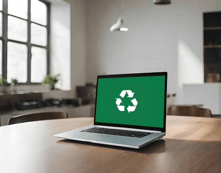 Gliniadur wedi ei ail ddefnyddio. Refurbished laptop