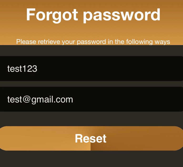 forgot password landing page sample for superyummy888