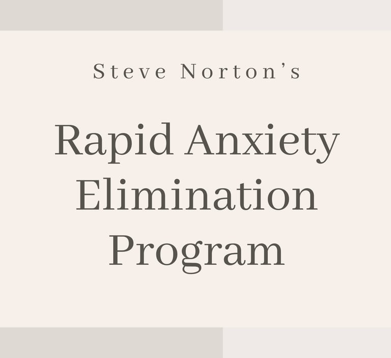 Self help for anxiety