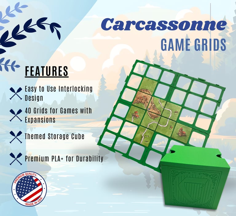 Image of The Riverside Realms 40 pack of custom game grids
