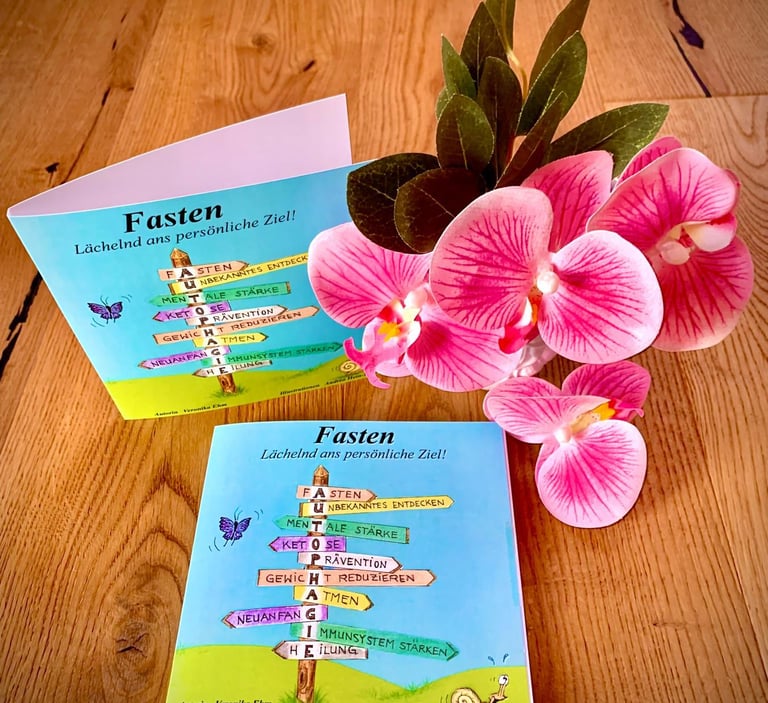 a book with a flower and a bookmark on it