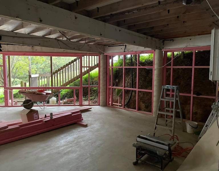 Matakana basement extension CHR Builders before