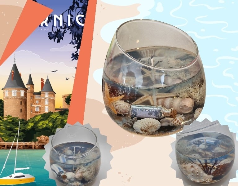 Pornic Jade Coast fancy candle