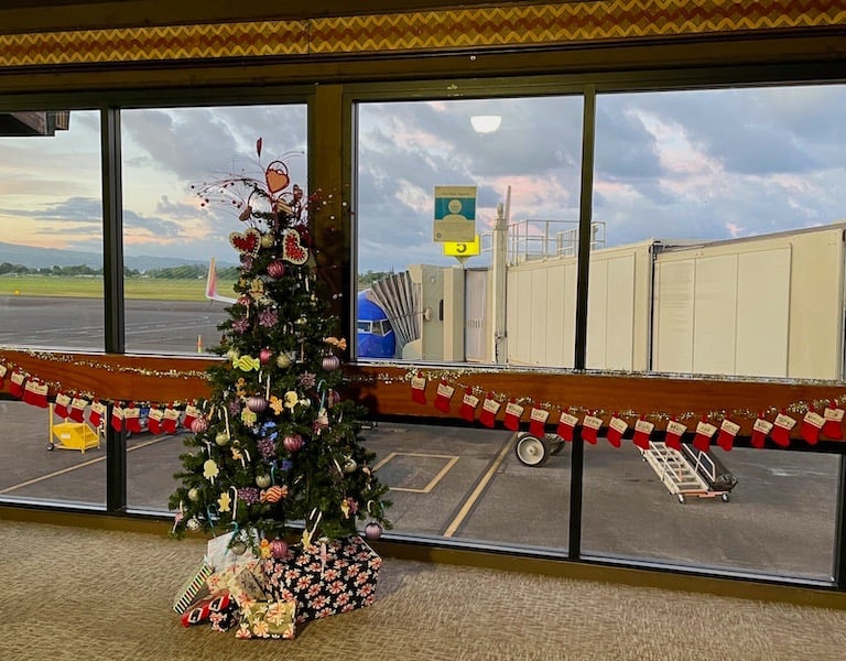 Hilo Flughafen Weihnachten Hawai'i