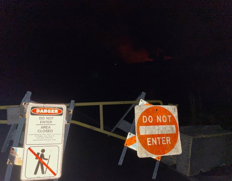 Kilauea Eruption Viewing Hawai'i Volcano National Park