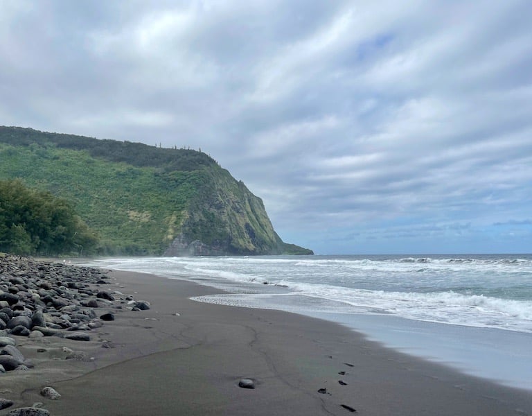 Black Sand Beach Big Island of Hawai'i