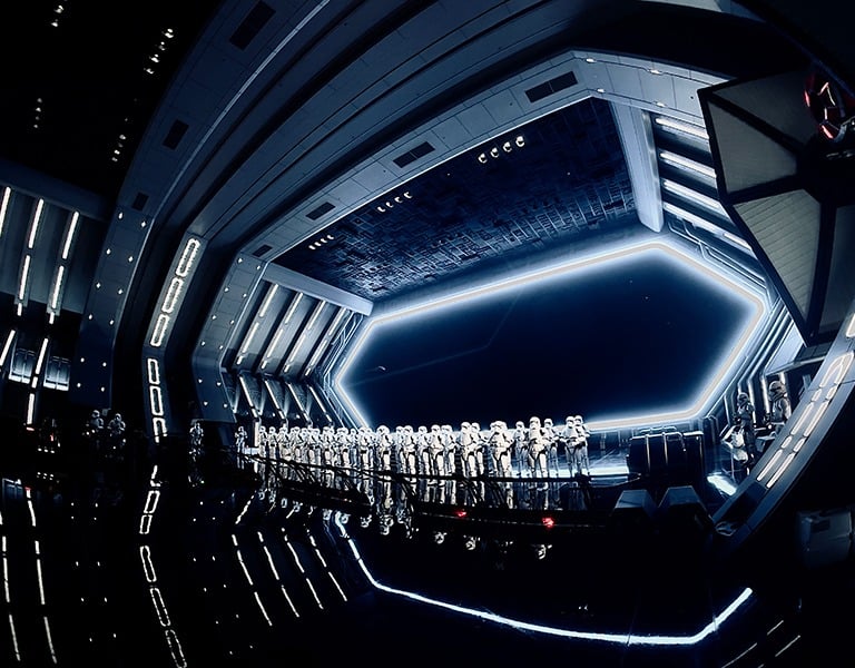 Rise of the Resistance inside Star Wars: Galaxy's Edge® at Disney's Hollywood Studios® Park.