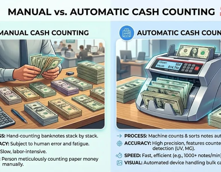 automatic cash counting machine