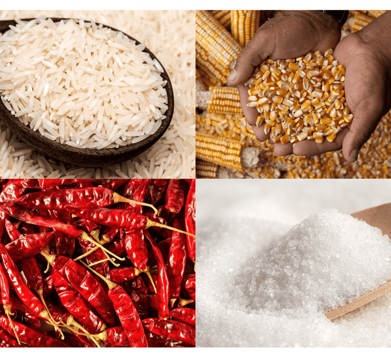 Rice, Chili, Maize, Sugar Photo - WEARE OCEAN EXPORT